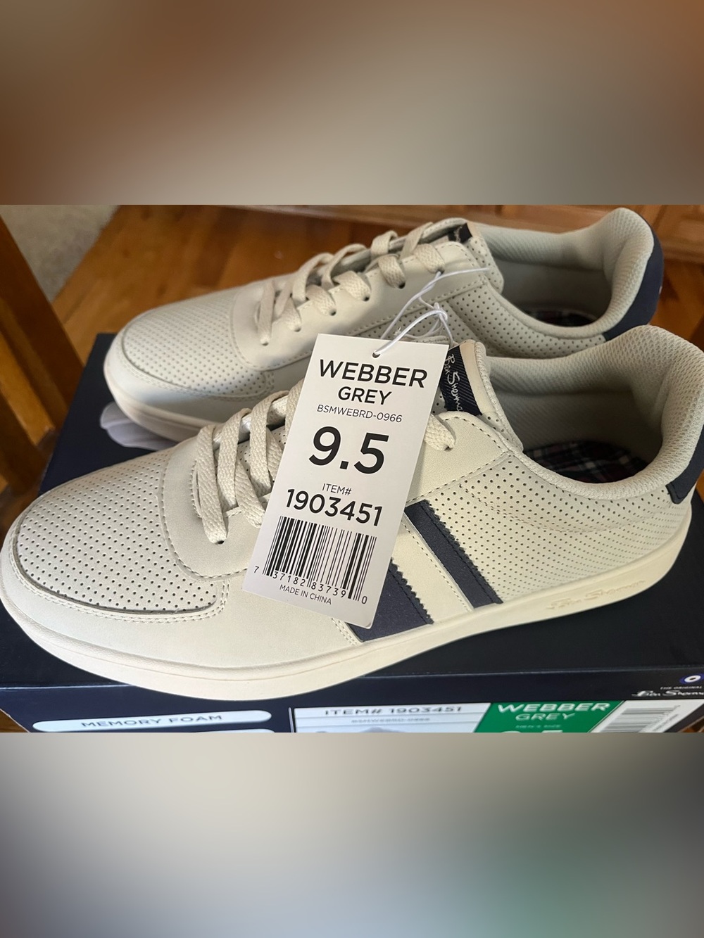 Men’s Ben Sherman Grey Webber Sneaker Shoes. New in box